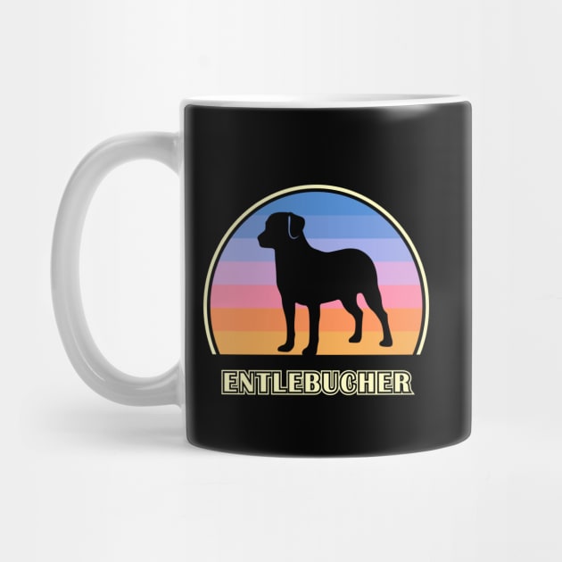 Entlebucher Mountain Dog Vintage Sunset Dog by millersye